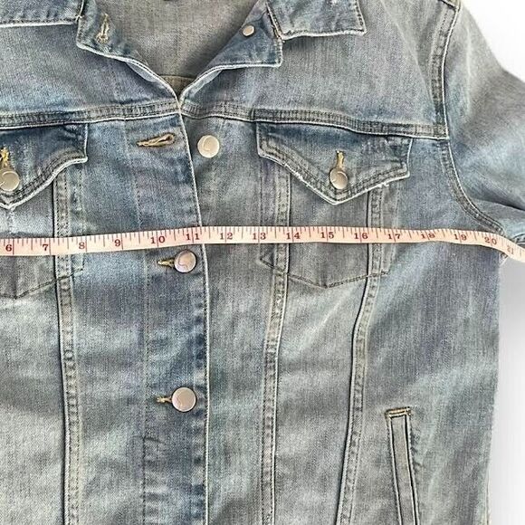 JOE'S Jean Jacket Women's Sz S Blue Cutoff Boyfriend Button Up Country W… - Picture 16 of 16